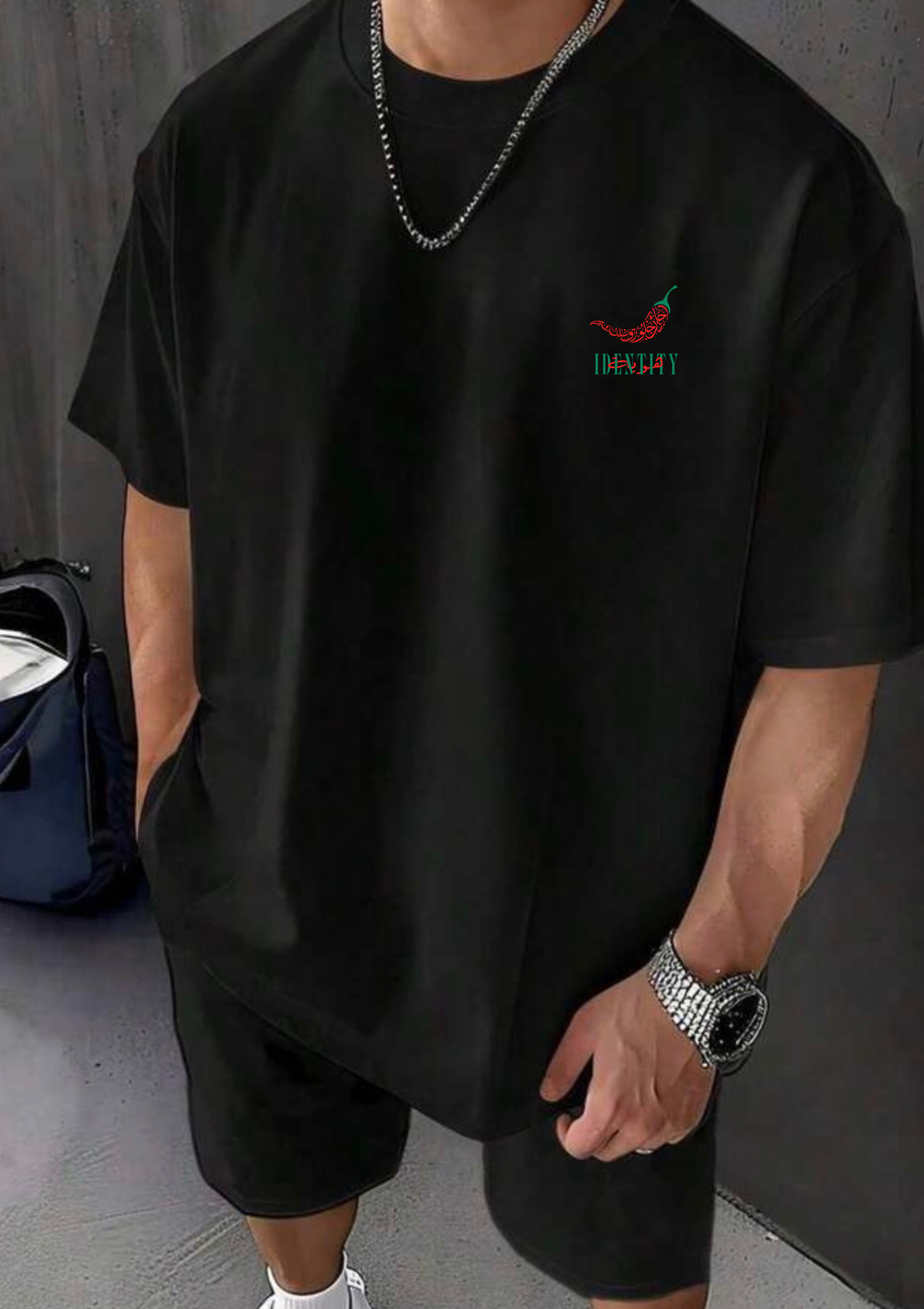🌶️ T-shirt Oversize Noir – Spicy Summer | twazwiza Brand